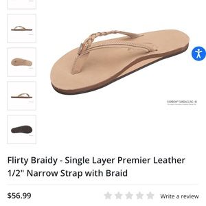 Brand new (still in box with tags) Rainbow Flip Flops